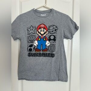 Hybrid Apparel Kids Gray Super Mario T-Shirt